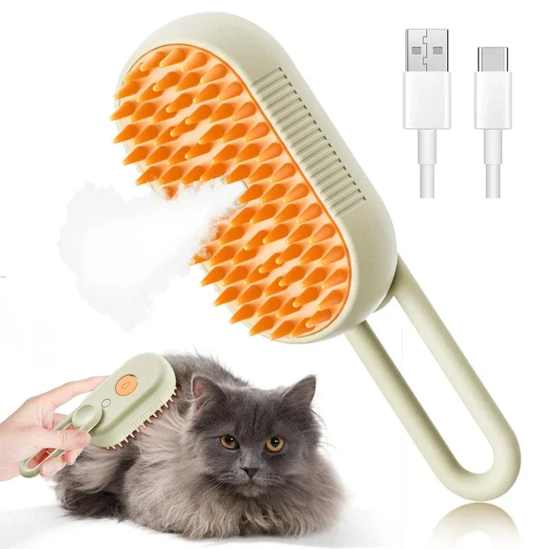 Pet Spray Hair Comb Pet Hair Remover Cleaning Brush Cats Grooming Dog Accessories Tools Dematting Water Mist Humidifier Comb